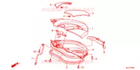 COUVERCLE DE COFFRE pour Honda NC 700 X LOWER de 2013