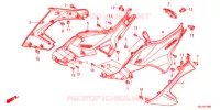 COUVERCLES LATERAUX pour Honda NC 700 X LOWER de 2013