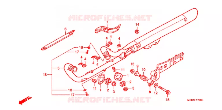 SILENCIEUX D'ECHAPPEMENT Honda MOTO 400 SHADOW 2001  NV400C21