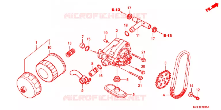 POMPE A HUILE Honda MOTO 400 SHADOW 2001  NV400DC1