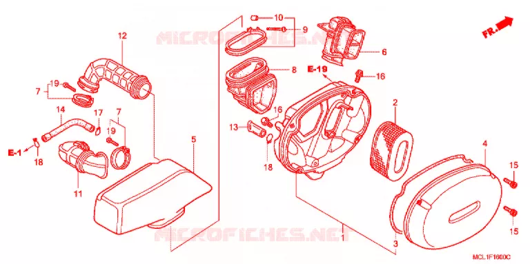 FILTRE A AIR Honda MOTO 400 SHADOW 2004  NV400DC4