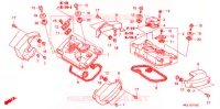 COUVRE CULASSE pour Honda SHADOW 400 SLASHER BLACK de 2007