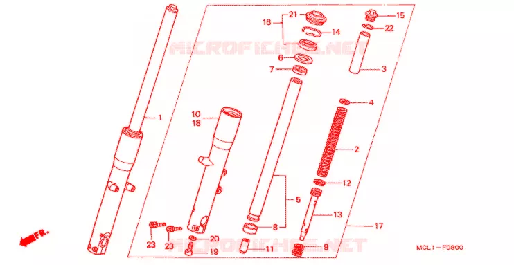 FOURCHE Honda MOTO 400 SHADOW 2000  NV400DCY