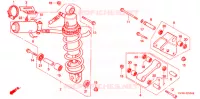 AMORTISSEUR ARRIERE (2) pour Honda NSR 250 SE RED RIMS de 1994