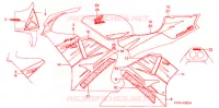 AUTOCOLLANTS (1) pour Honda NSR 250 SE RED RIMS de 1994