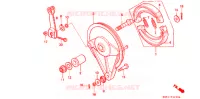 FLASQUE   MACHOIRES DE FREIN ARRIERE pour Honda REBEL 250 de 1987