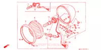 PHARE (TF/TG/TH/TJ/TL/TN/TP) pour Honda REBEL 250 de 1987