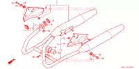 SILENCIEUX D'ECHAPPEMENT (TF/TG/TH/TJ/TL/TN/TP) pour Honda REBEL 250 de 1987