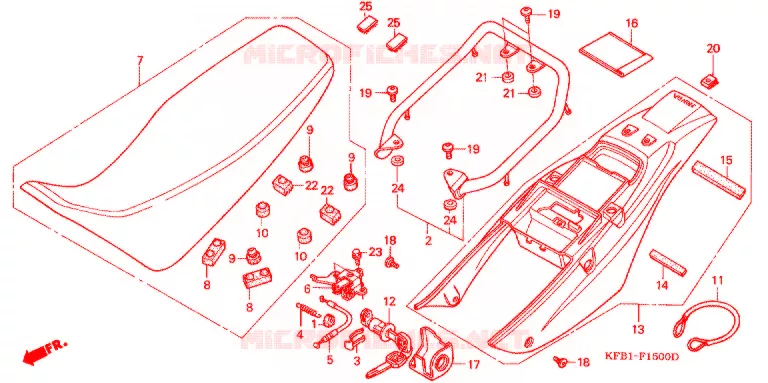 SELLE Honda MOTO 230 SL 2004  SL2304