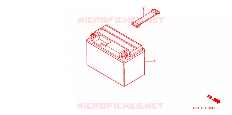 BATTERIE Honda SCOOTER 100 SPACY 2006  SCR100WH6