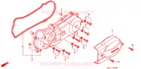 COUVERCLE GAUCHE (NH50) pour Honda LEAD 50 BLACK de 1998