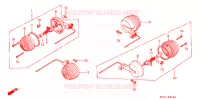 CLIGNOTANT (1) pour Honda BENLY CD 50 de 1985