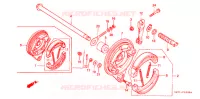 FLASQUE   MACHOIRES DE FREIN ARRIERE pour Honda BENLY CD 50 de 1985