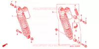 AMORTISSEUR ARRIERE pour Honda CB 400 SUPER FOUR VTEC WITH STRIPE de 1999