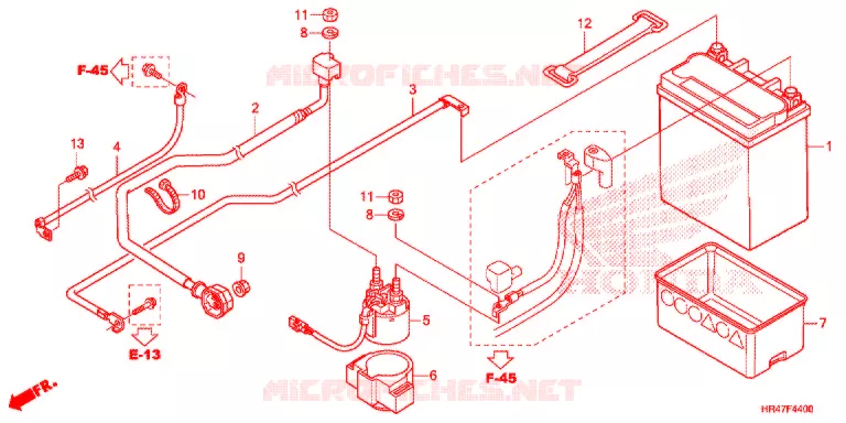 BATTERIE Honda ATV 500 FOURTRAX 2019  TRX500FM2K