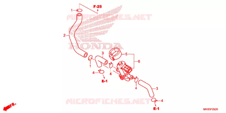 VALVE DE COMMANDE D'INJECTION D'AIR Honda MOTO 1000 CBR 2015  CBR1000SAF