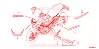 AUTOCOLLANTS pour Honda X ADV 750 L de 2019