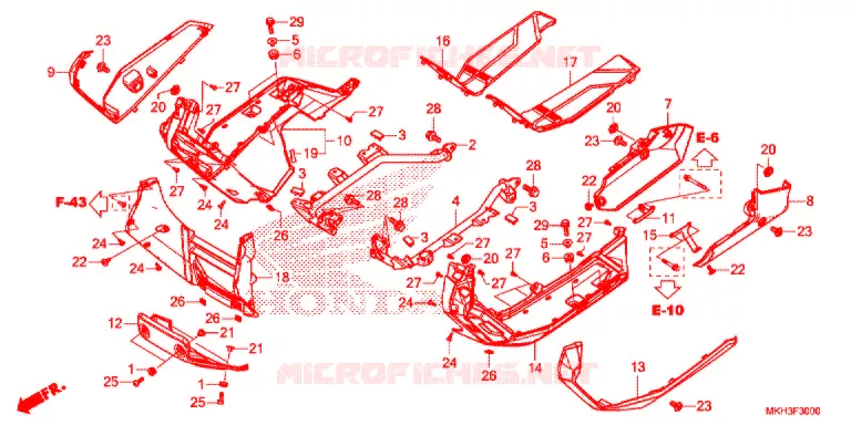 MARCHE PIEDS Honda MOTO 750 ADV 2019  ADV750LK