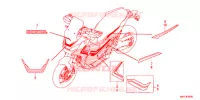 AUTOCOLLANTS pour Honda X ADV 750 L de 2019