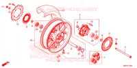 ROUE ARRIERE pour Honda CB 500 F de 2019
