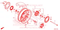 ROUE ARRIERE pour Honda CB 500 F ABS de 2019