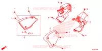 COUVERCLE LATERAL pour Honda CB 1000 R ABS BLACK EDITION de 2020