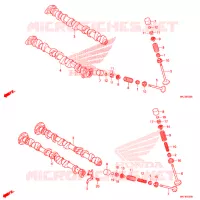 ARBRE A CAMES   SOUPAPE pour Honda CB 1000 R ABS de 2019
