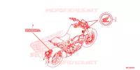 AUTOCOLLANTS pour Honda CB 1000 R ABS de 2019