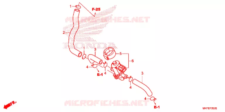 VALVE DE COMMANDE D'INJECTION D'AIR Honda MOTO 1000 CBR 2019  CBR1000RAK