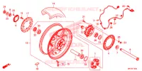 ROUE ARRIERE pour Honda CBR 1000 ABS de 2019