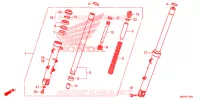 FOURCHE pour Honda CBR 500 R ABS de 2019