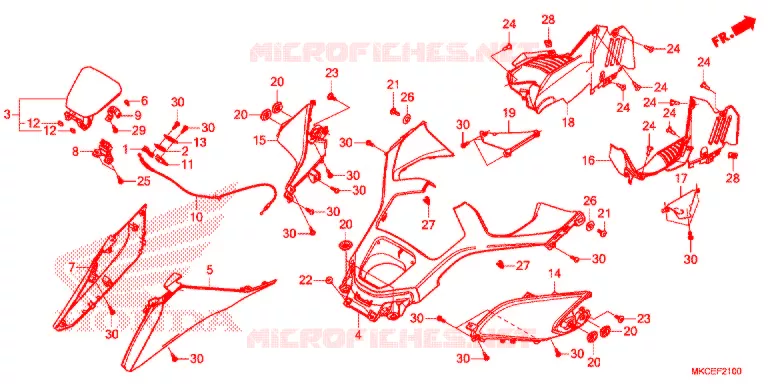 CAPOT Honda MOTO 1800 GOLD-WING 2019  GL1800DAK