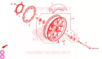 ROUE AVANT pour Honda CB 500 F ABS de 2019