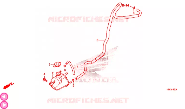 VASE D'EXPANSION Honda SCOOTER 125 PCX 2019  WW125J