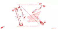 BEQUILLE pour Honda CB 500 F ABS BLACK, RED de 2014