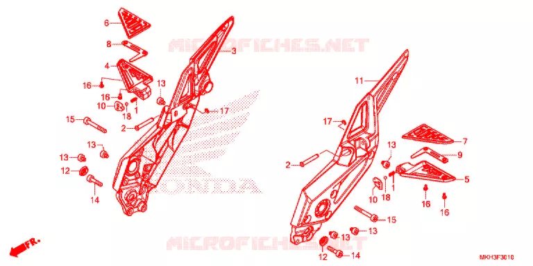 REPOSE PIED Honda MOTO 750 ADV 2020  ADV750K