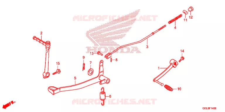PEDALE DE FREIN - KICK Honda MOTO 50 CRF 2020  CRF50FL