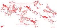 REPOSE PIED pour Honda CBR 1000 RR ABS RED de 2019