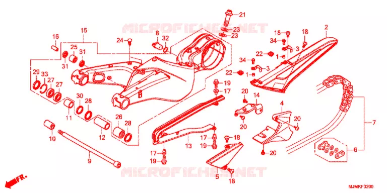 BRAS OSCILLANT Honda MOTO 800 CROSSRUNNER 2021  VFR800XK