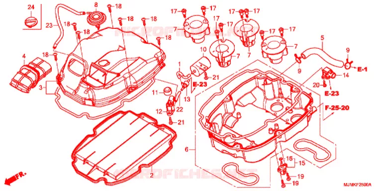 FILTRE A AIR Honda MOTO 800 CROSSRUNNER 2021  VFR800XK
