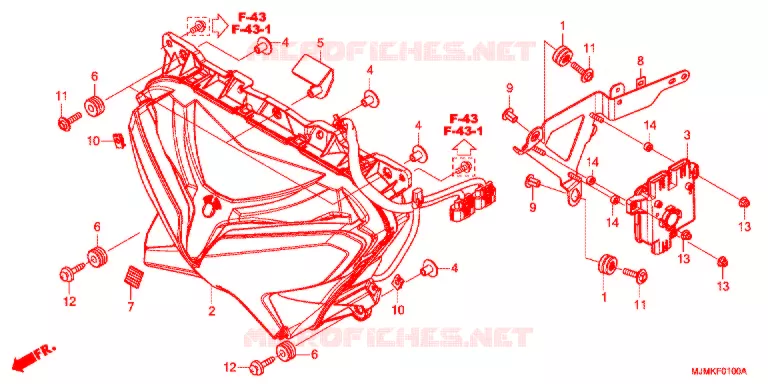 PHARE Honda MOTO 800 CROSSRUNNER 2021  VFR800XK