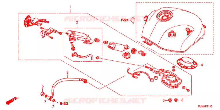 POMPE A ESSENCE Honda MOTO 800 CROSSRUNNER 2019  VFR800XK