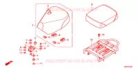 SELLE   PORTE BAGAGE ARRIERE pour Honda SUPER CUB 110 STREET de 2018