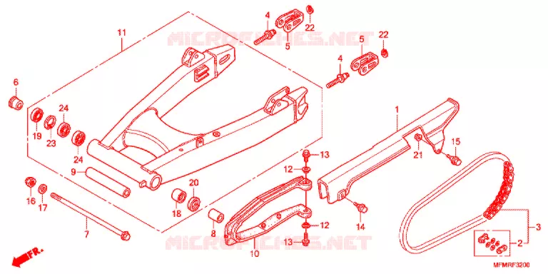 BRAS OSCILLANT Honda MOTO 400 CB 2021  CB400SADK
