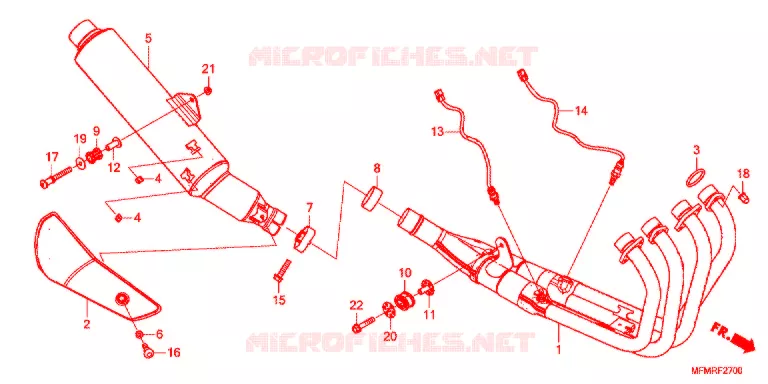 SILENCIEUX D'ECHAPPEMENT Honda MOTO 400 CB 2021  CB400SADK