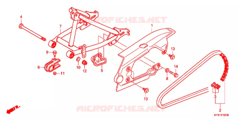BRAS OSCILLANT Honda MOTO 110 CRF 2020  CRF110FK