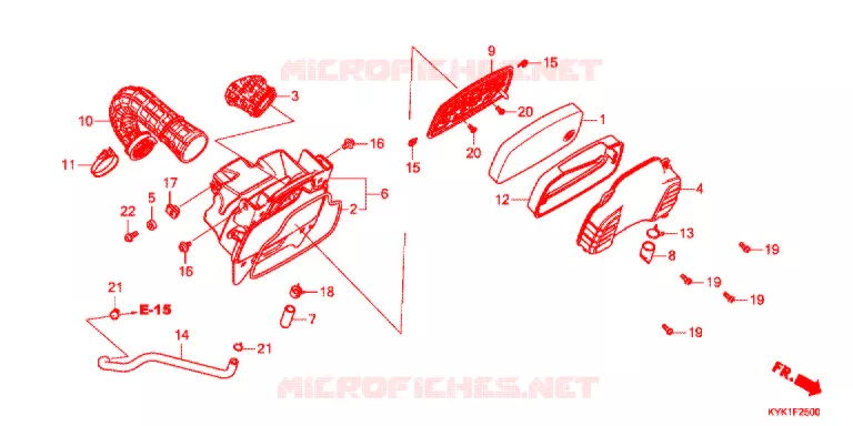 FILTRE A AIR Honda MOTO 110 CRF 2019  CRF110FK