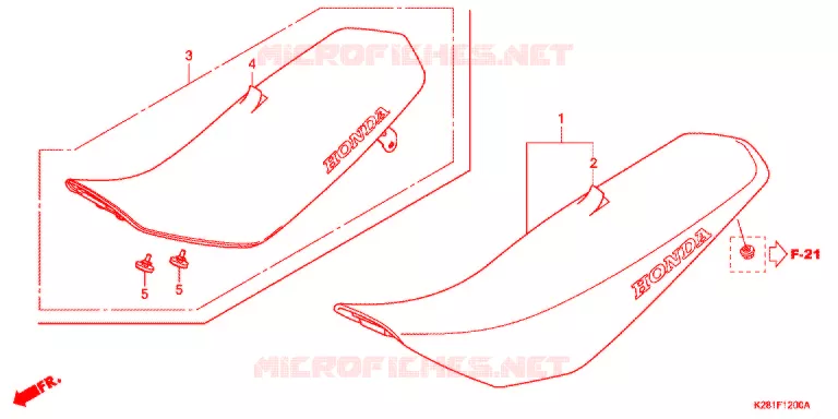SELLE Honda MOTO 125 CRF 2019  CRF125FBK