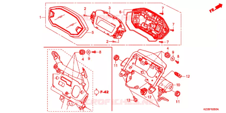 COMPTEUR Honda MOTO 250 CRF 2019  CRF250LDK