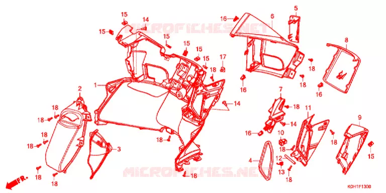 PROTEGE JAMBES Honda SCOOTER electric PCX 2021  EVA4AK